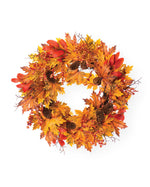 Harvest Berries & Pinecones Artificial Autumn Wreath WRA304-NA