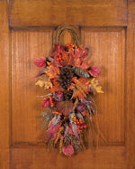 Maple, Pomegranate & Pinecone Faux Autumn Teardrop WRA344-NA