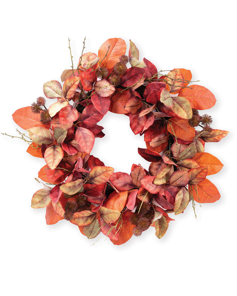 Fall Chestnut Silk Wreath WRA372-NA