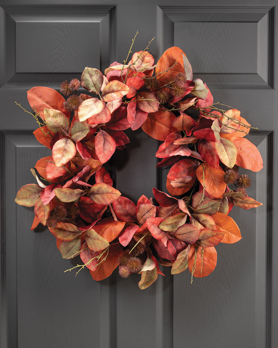 Fall Chestnut Silk Wreath WRA372-NA